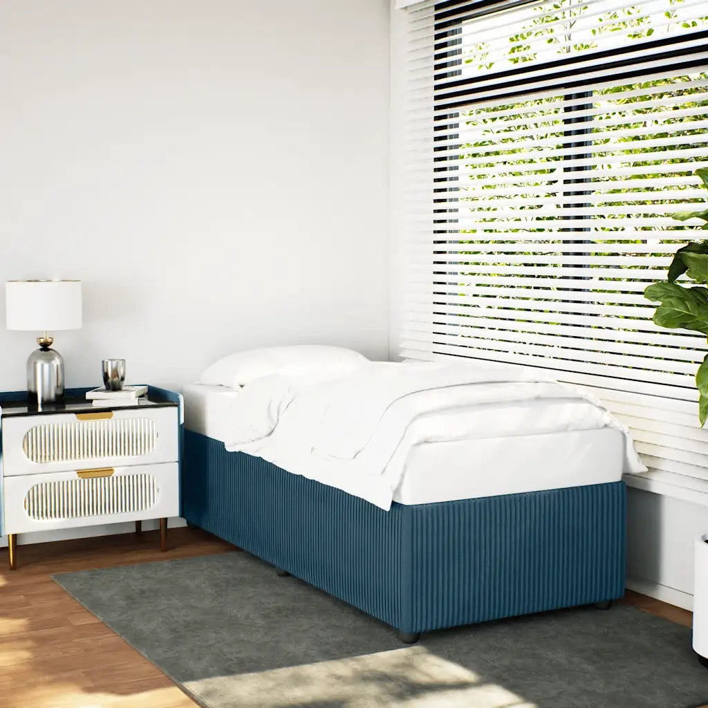 vidaXL Giroletto Blu 90x200 cm in Velluto