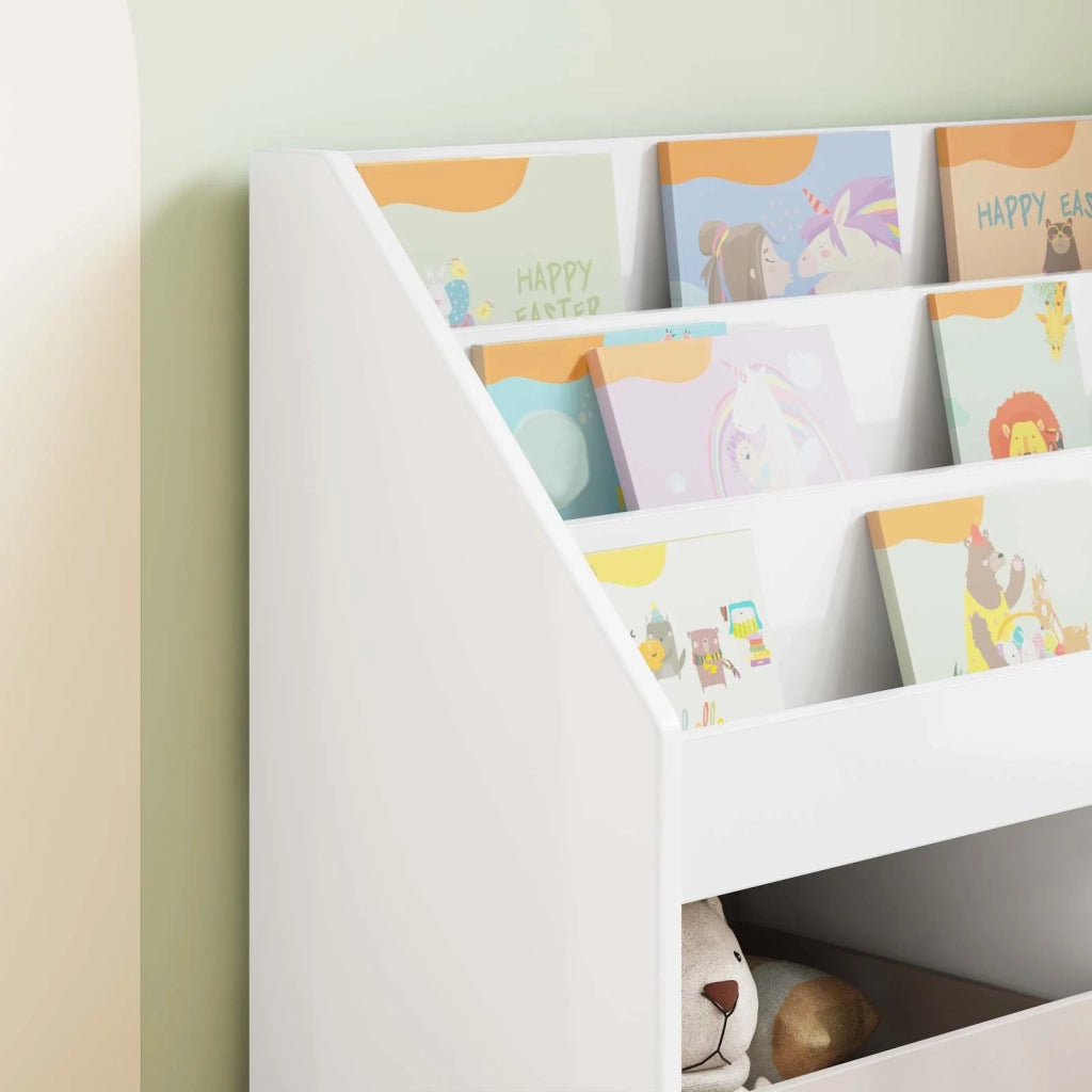 Libreria per Bambini Bianco Lucido 72,5 x 29,5 x 69 cm