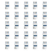 Adattatore Tripla Spina Elettrica 2P+T 16A con 2 Presa Bipasso 10A/16A 2P+T e 1 Presa Ita 10A / Schuko 16A 250V Max 1500W Bianco