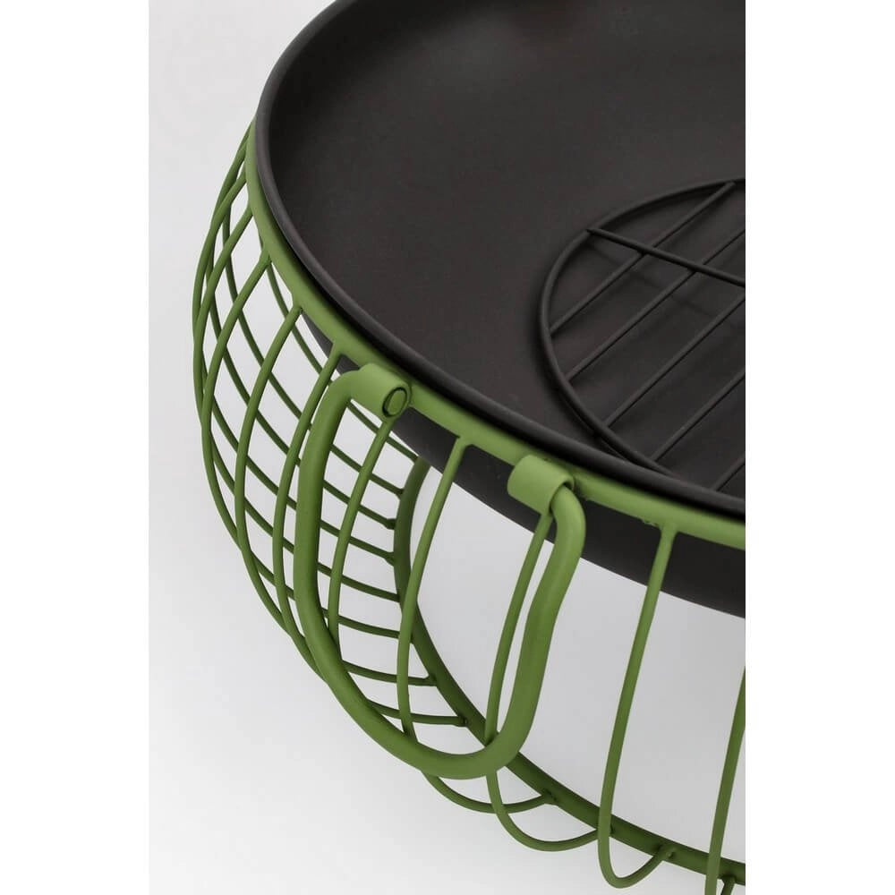 Braciere Acciaio Verde Moderno da Esterno 57xH22 - VELKAN