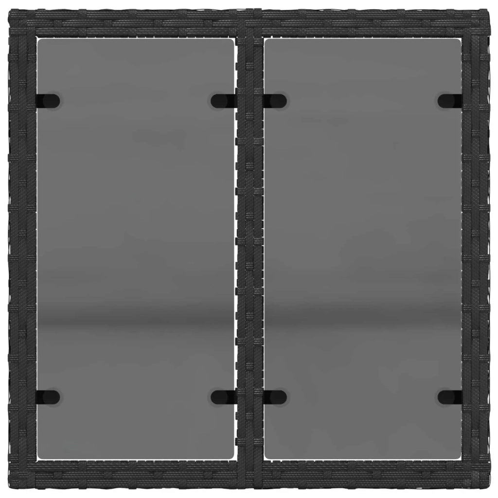 Set di divani 6 pz Nero e Bianco Crema 3447119