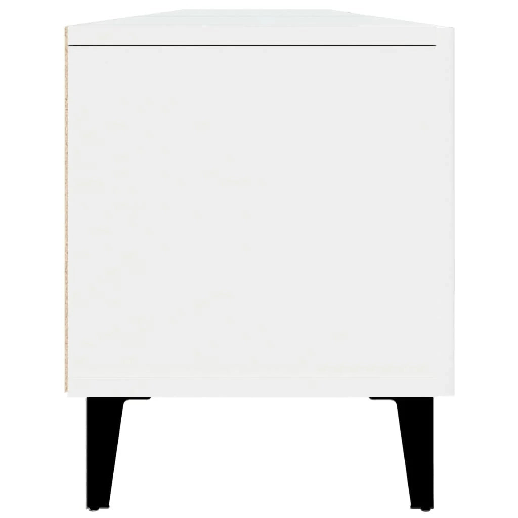 Mobile TV multimediale mensola TV credenza mobile TV sala da pranzo soggiorno camera da letto 180 x 31,5 x 40 cm legno ingegnerizzato bianco 02_0026092
