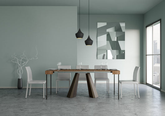 Consolle Allungabile 90-190x40x77 cm in Nobilitato Marrone