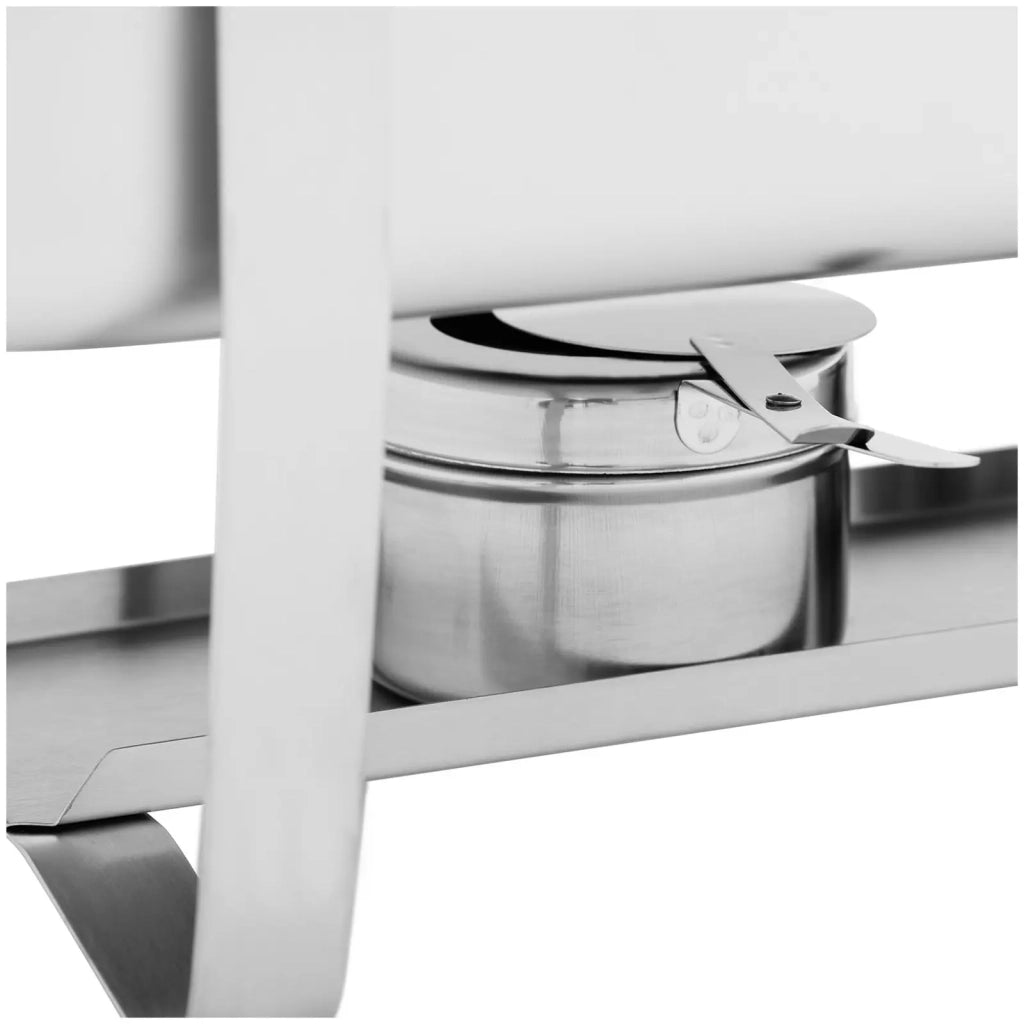 Scaldavivande professionale GN 1/2 2 x GN 1/4 9 litri 2 bruciatori per impasti bruciati 295 x 235 x 60 / 240 x 135 x 65 mm acciaio inox 14_0008673
