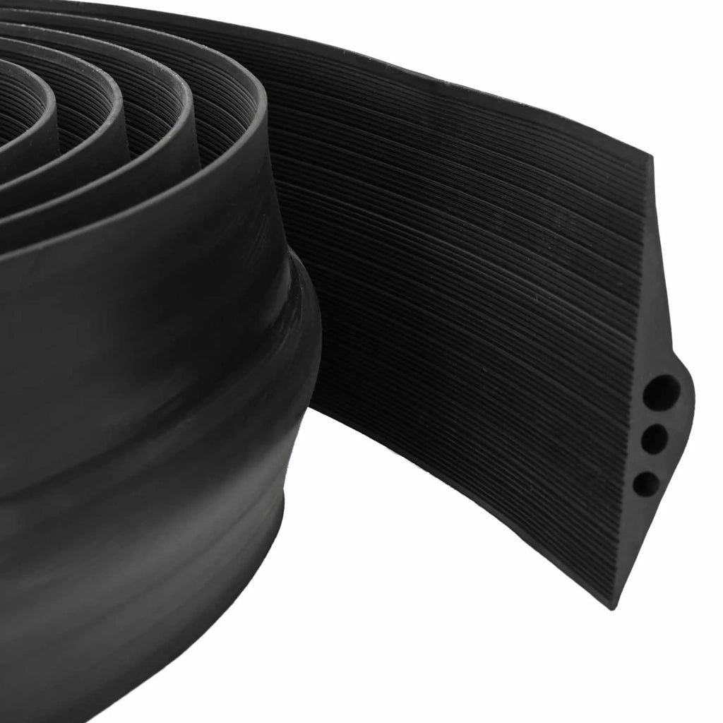 Guarnizione per pavimento del garage Nero 112 x 20 mm 5,5 m 42038226