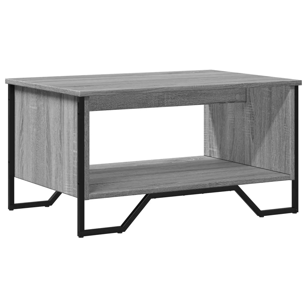 Tavolino da Salotto Grigio Sonoma 75x51x40 cm Legno Multistrato 848487