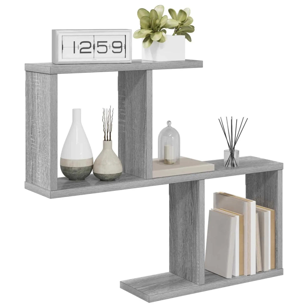 Scaffale da parete Sonoma grigio 60 x 12 x 50,5 cm 8012265