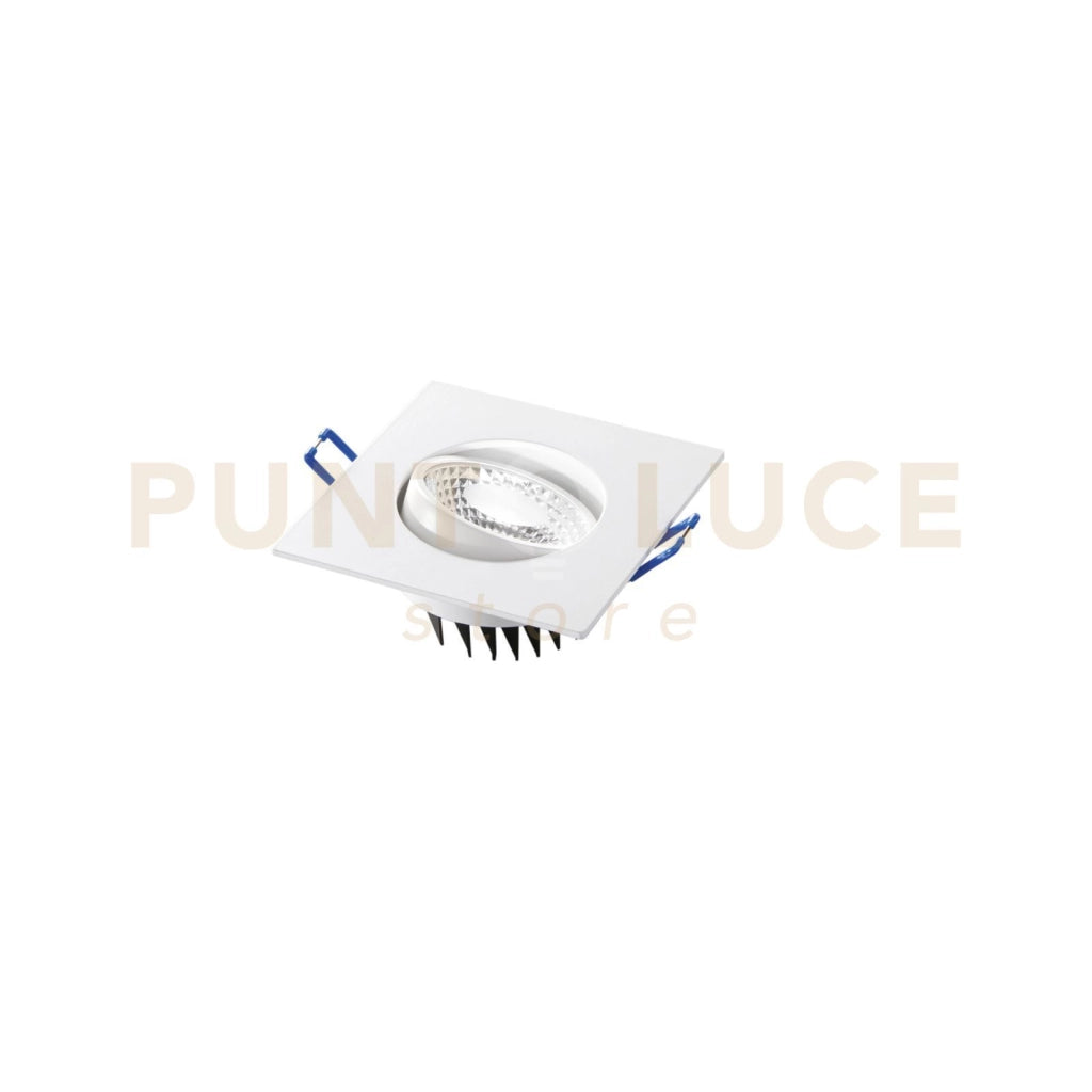 INCASSO LED ORIONE BIANCO QUADRATO 7W 650LM 4000K 9X9X5,7CM