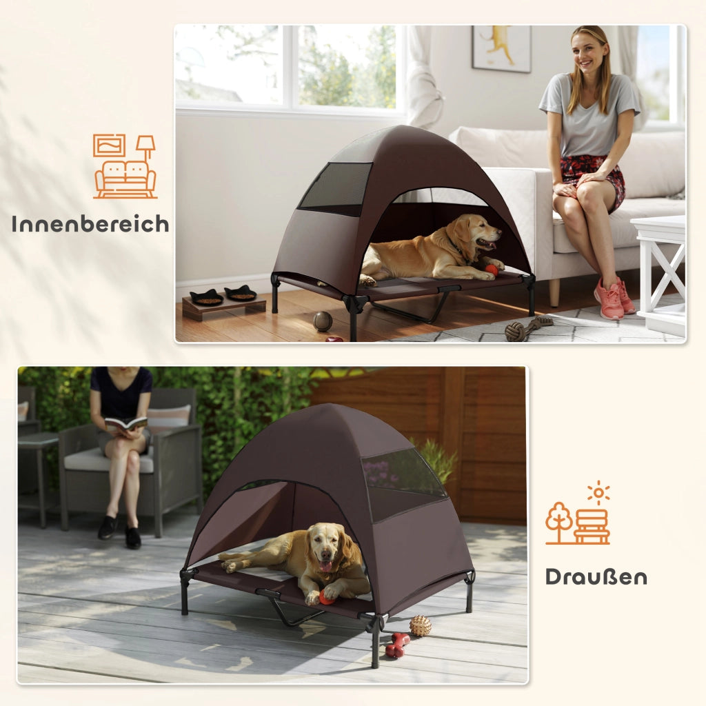 Cuccia per Cani con Tetto ¨C zephmum ¨C 91x76x90 cm Marrone