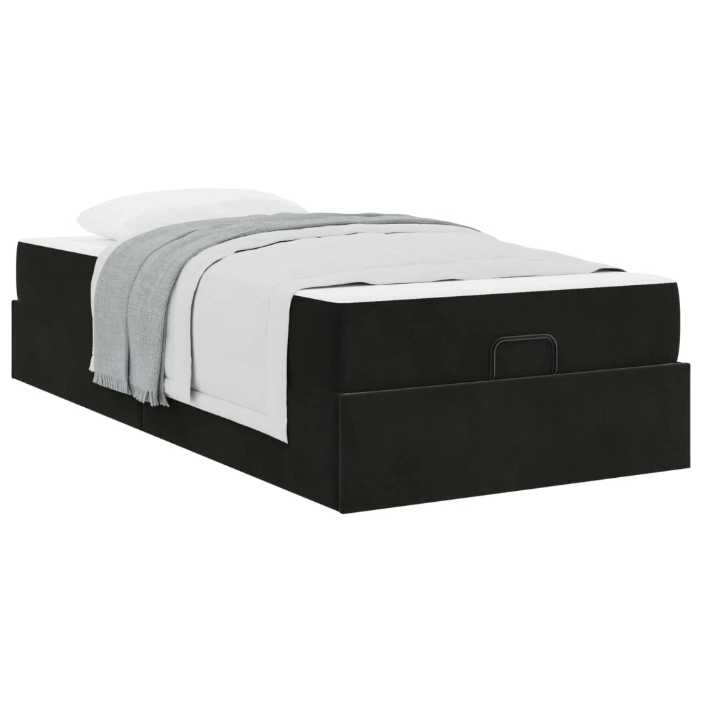 Struttura letto con materasso 2 pcs Nero Velluto 3399536