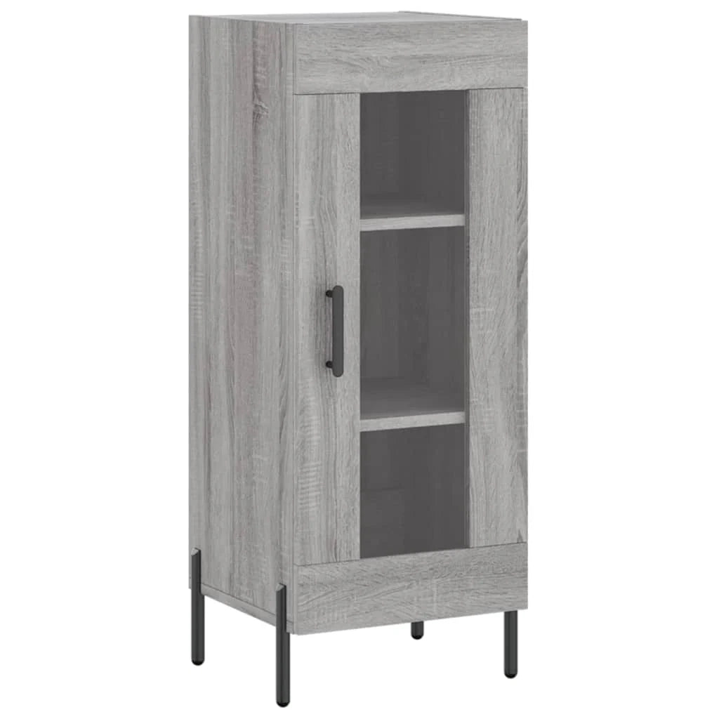 Buffet credenza cassettiera armadio mobile contenitore organizer cucina soggiorno salotto rovere Sonoma alto 34,5 x 34 x 180 cm legno ingegnerizzato grigio 02_0035228