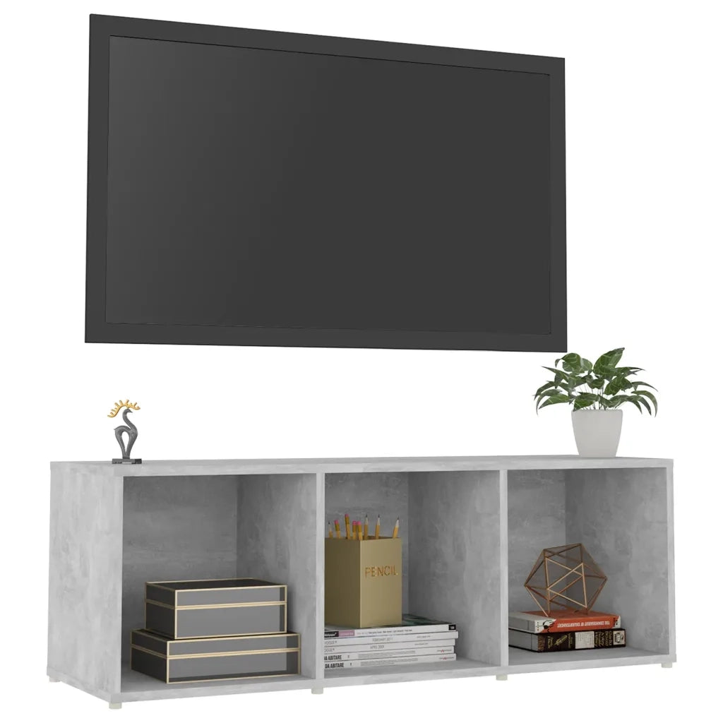 Mobile Porta TV Grigio Cemento 107x35x37 cm in Truciolato cod mxl 16669