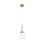 Maytoni Lampadario Minimal Basic Form 1 luce E14 oro metallo diffusore vetro