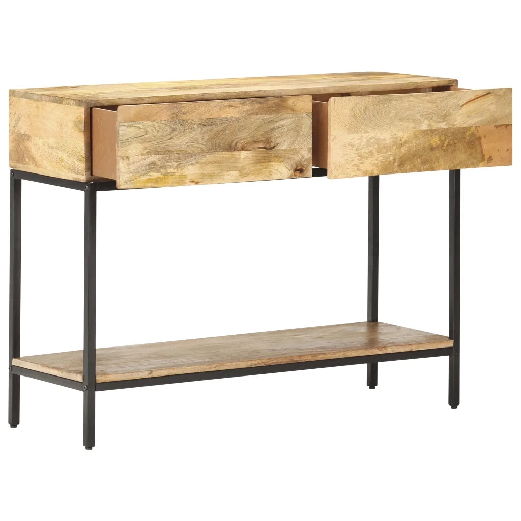 Tavolo Consolle | Tavolo d'Ingresso 100x35x76 cm in Legno Massello di Mango