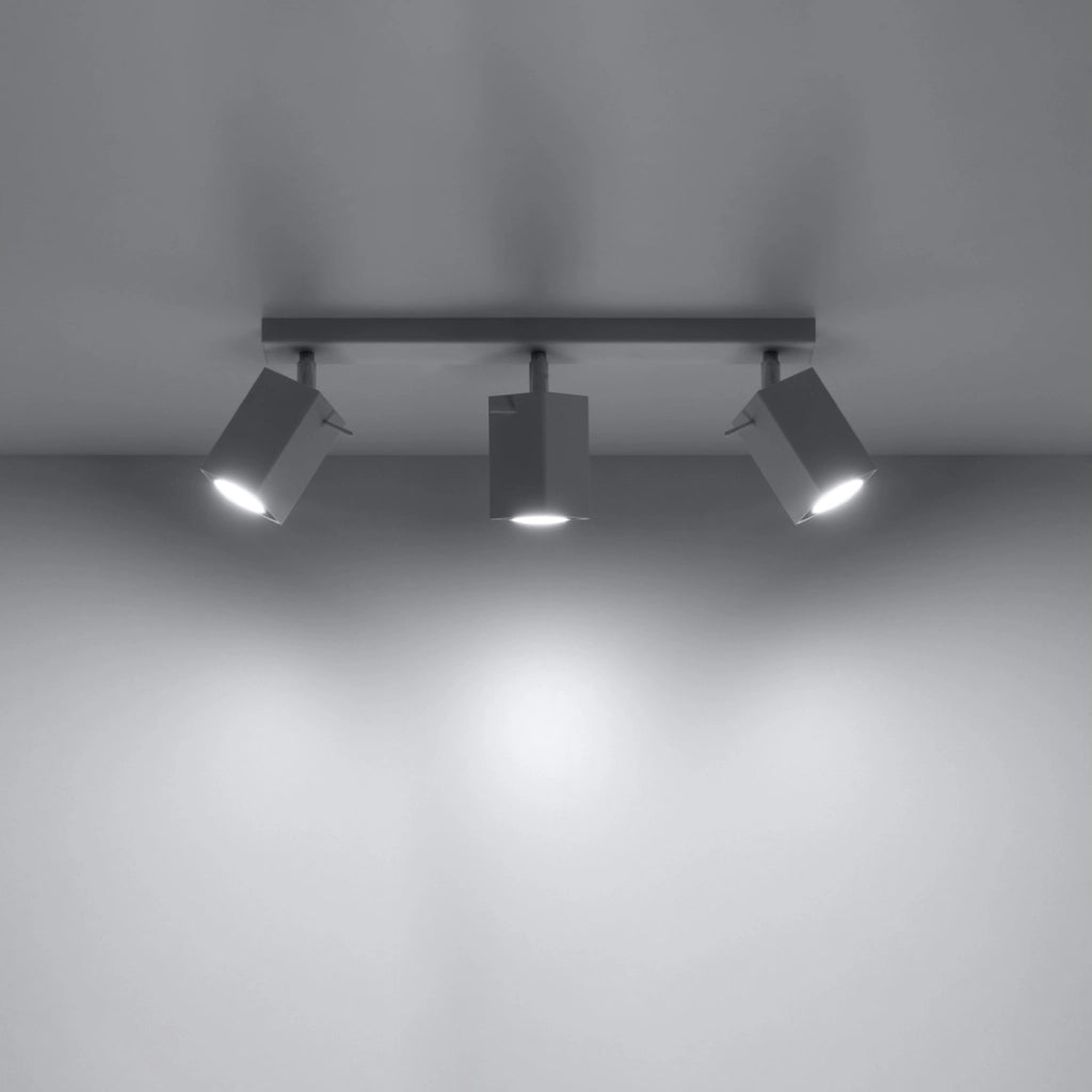 Plafoniera BRAVEA 3 faretti bianco cromo GU10 Pure Lume