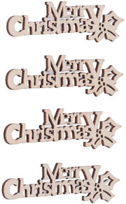 Decorazioni in Legno per Pareti - Decorazione Elegante - Placchette con Lettere per Natale - Lettere Miniature - Resistenti e Durature - per Artigianato DIY - Lettere Decorative
