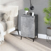 Comodino-Tavolino da notte Grigio Cemento 40x35x70 cm in Legno Multistrato 802231
