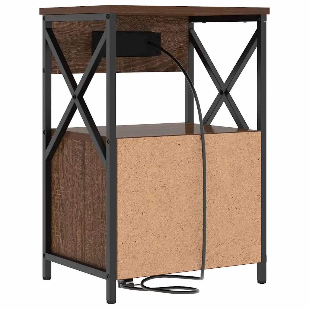 Armadio da Notte 2 pcs Rovere Marrone 40 x 31 x 60 cm 859499
