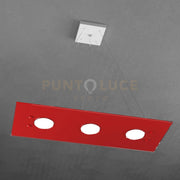 PATH SOSPENSIONE 3+2 LUCI BIEMISSIONE ROSSO 1141-S3 R+2-RO