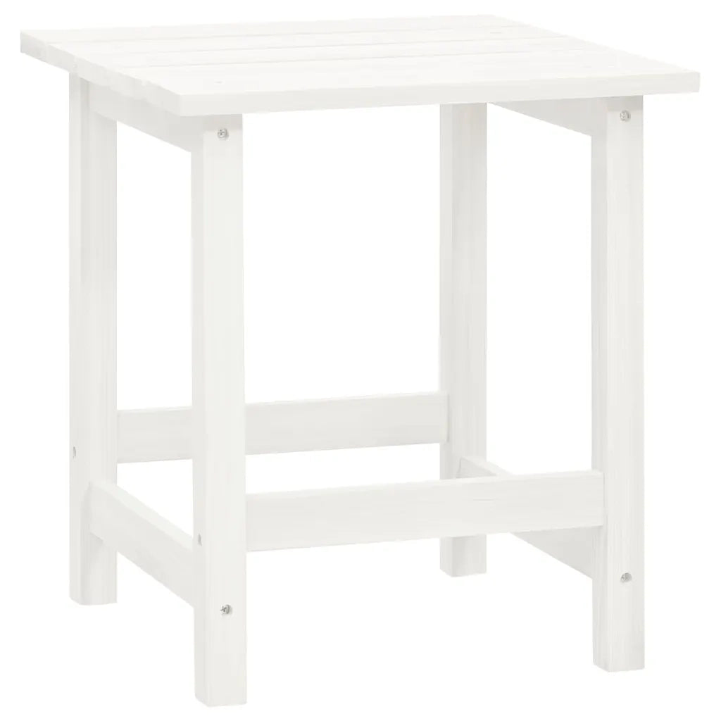 Sedia da Giardino Adirondack con Tavolino in Legno-Mobili da giardino Abete Bianca