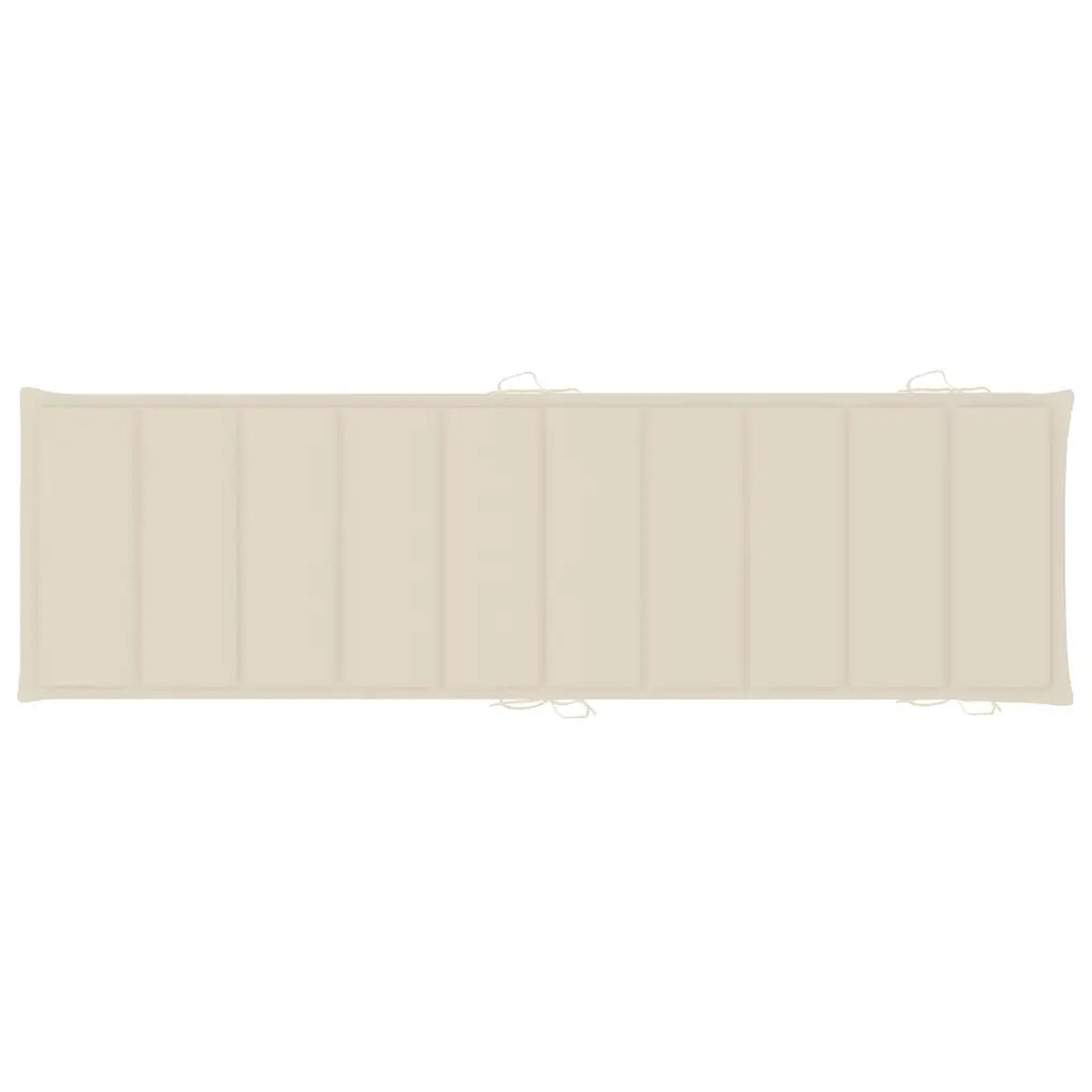 Sdraio 2 pz con Cuscini in Legno Massello di Acacia cod mxl 68152