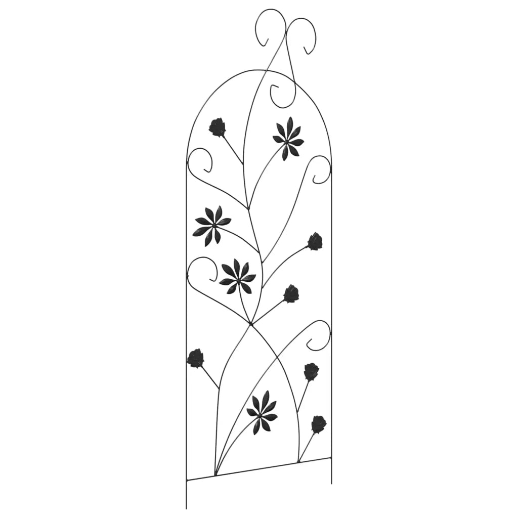 Recinzione per Giardino 3 pz Nero 112 x 39,5 cm Acciaio CFW3326196