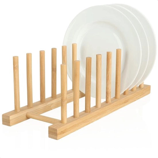 Organizzatore da Cucina in Bambù per Servizi - Organizzatore Stabile per la Cucina - Design Duraturo e Stilevole
