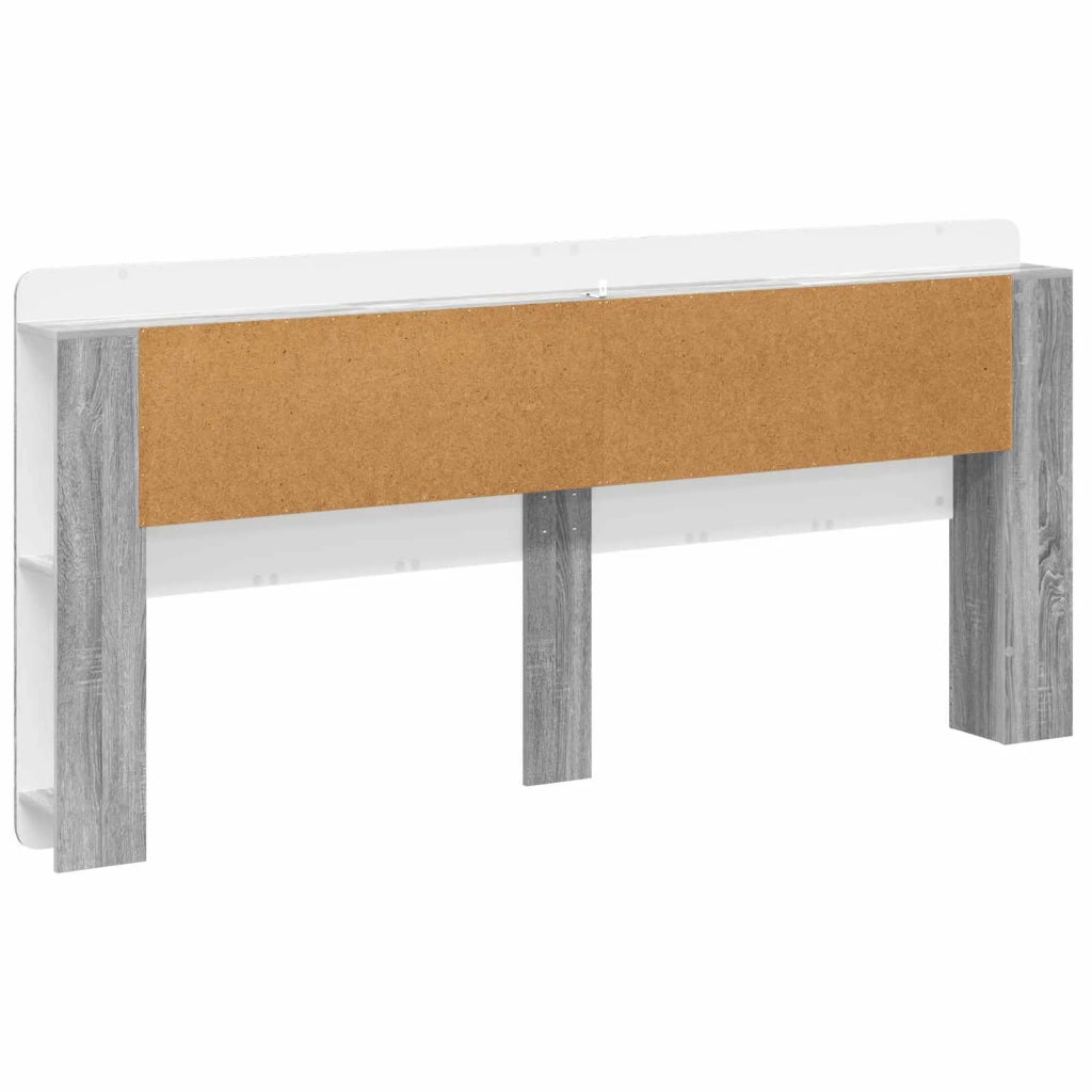 Testata del letto Grigio Sonoma Legno ingegnerizzato 8001297