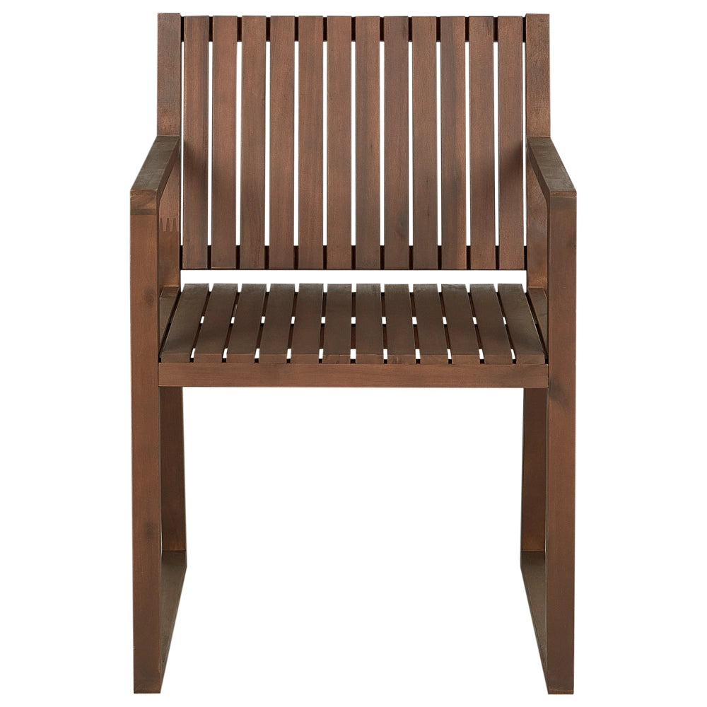 Set da pranzo da giardino 9 pezzi in legno di acacia chiaro 8 sedie con cuscini di seduta strisce blu navy e bianche