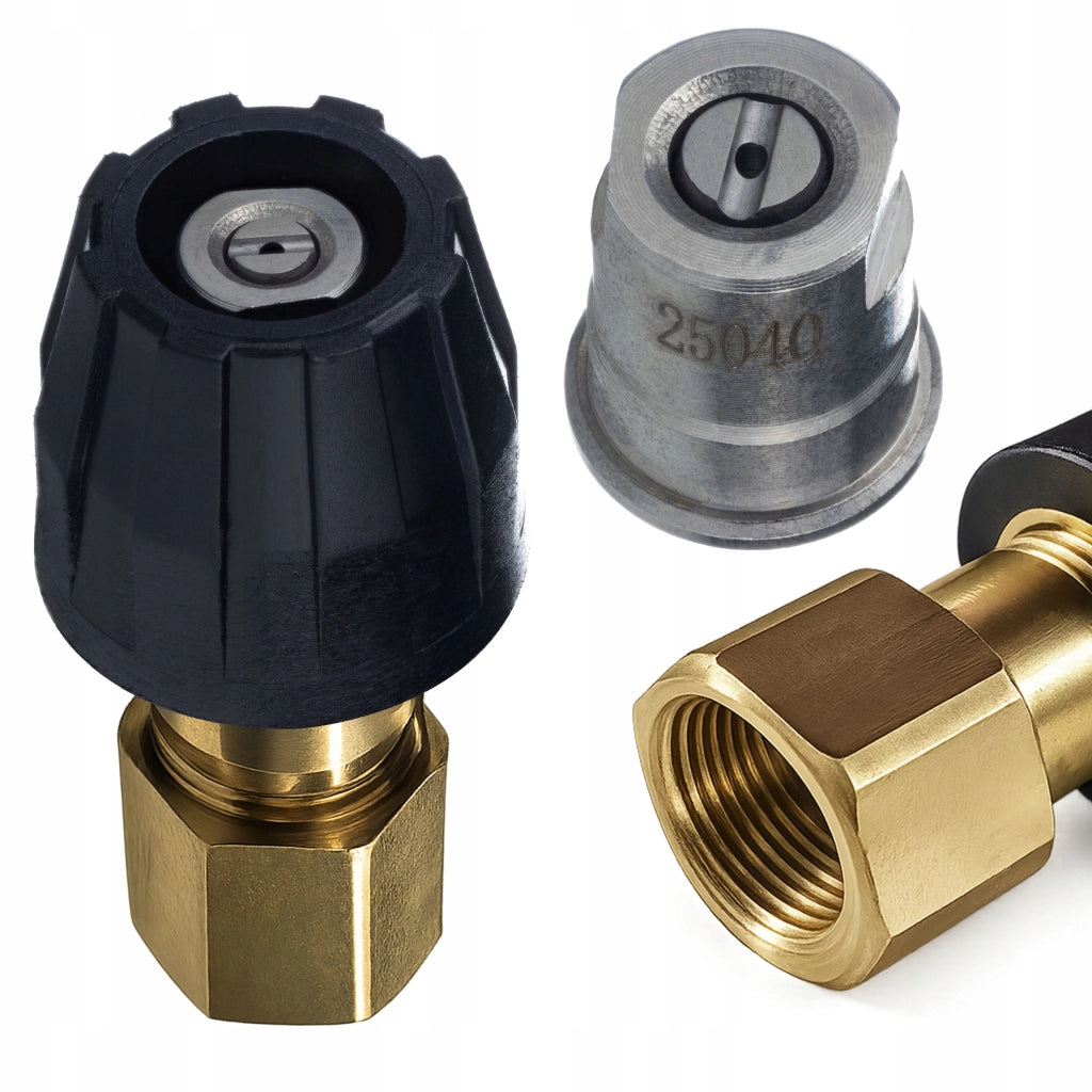 Ugello a Spatola di Ricambio compatibile con Idropulitrici Kärcher HD/PRO/Xpert – Ottone, Easy Lock, Alta Pressione