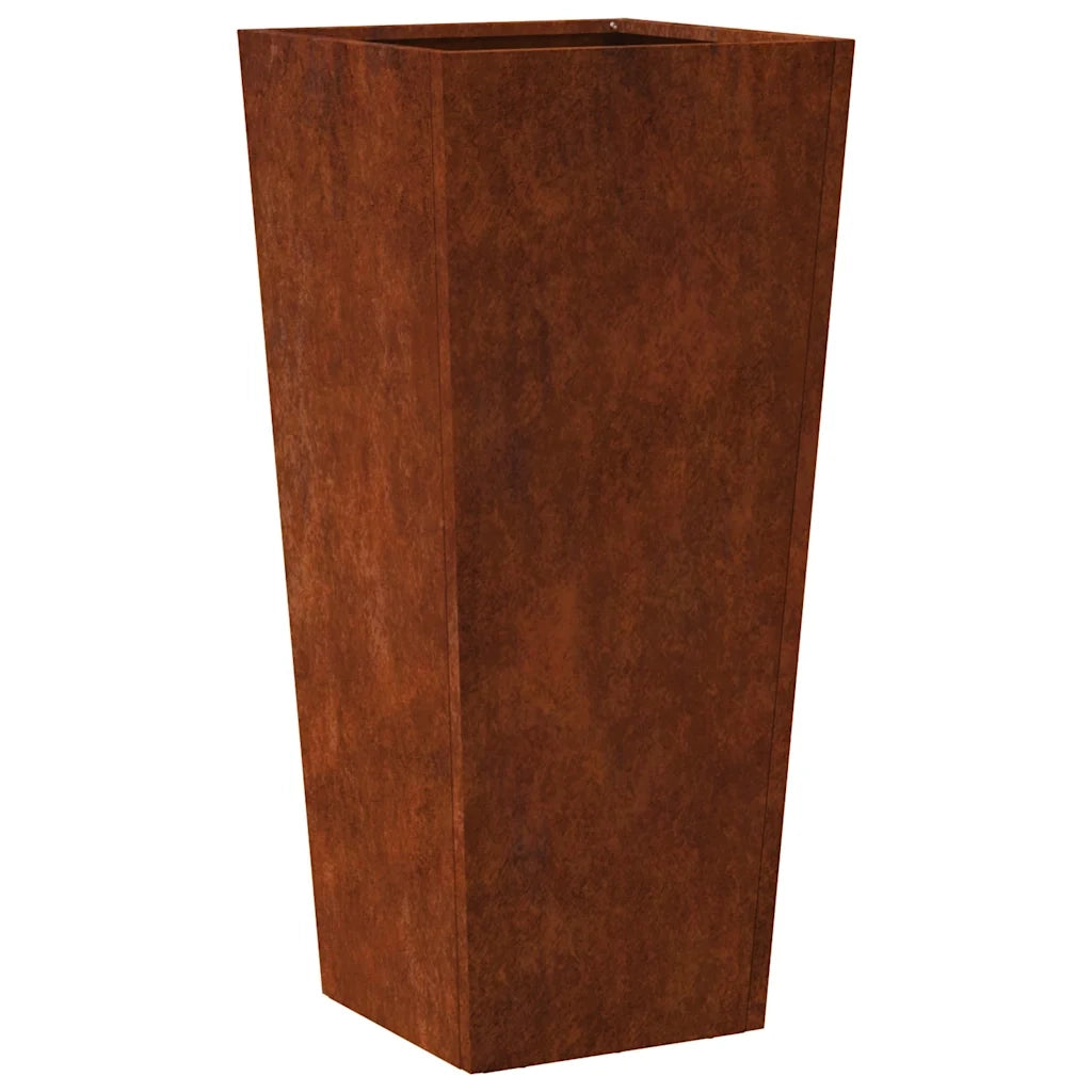 Fioriere da Giardino 2 pz 35x35x75 cm in Acciaio Corten 851093