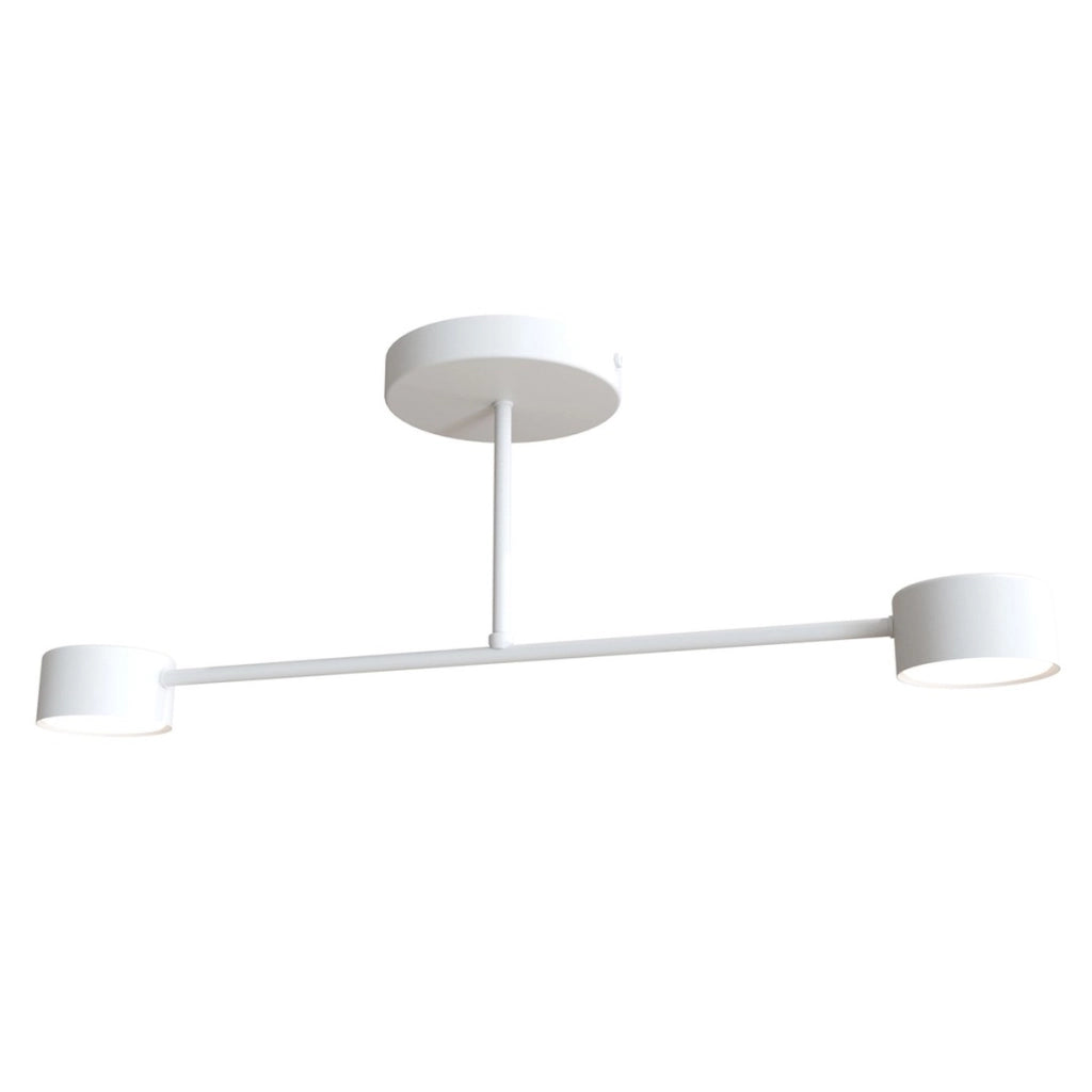 Lampada a sospensione Halo in acciaio bianco opaco