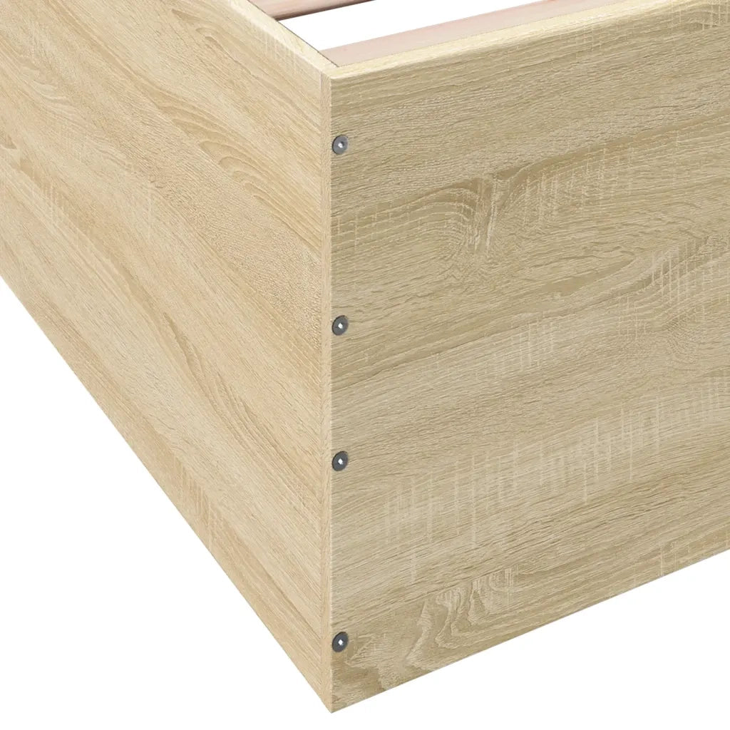 Giroletto-Struttura Letto Rovere Sonoma 75x190 cm in Legno Multistrato 906293
