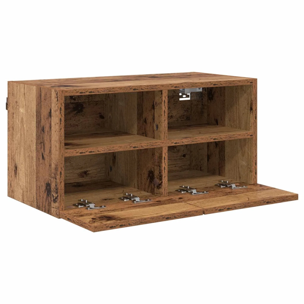 Mobiletti TV da Parete 2 pcs Legno vecchio 60 x 30 x 30 cm