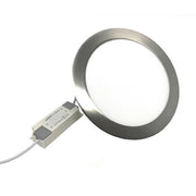 Trade Shop - Pannello Led Incasso Silver Tondo Slim 6w P105aa Plafoniera Luce 6500k 3000k 4000k -
