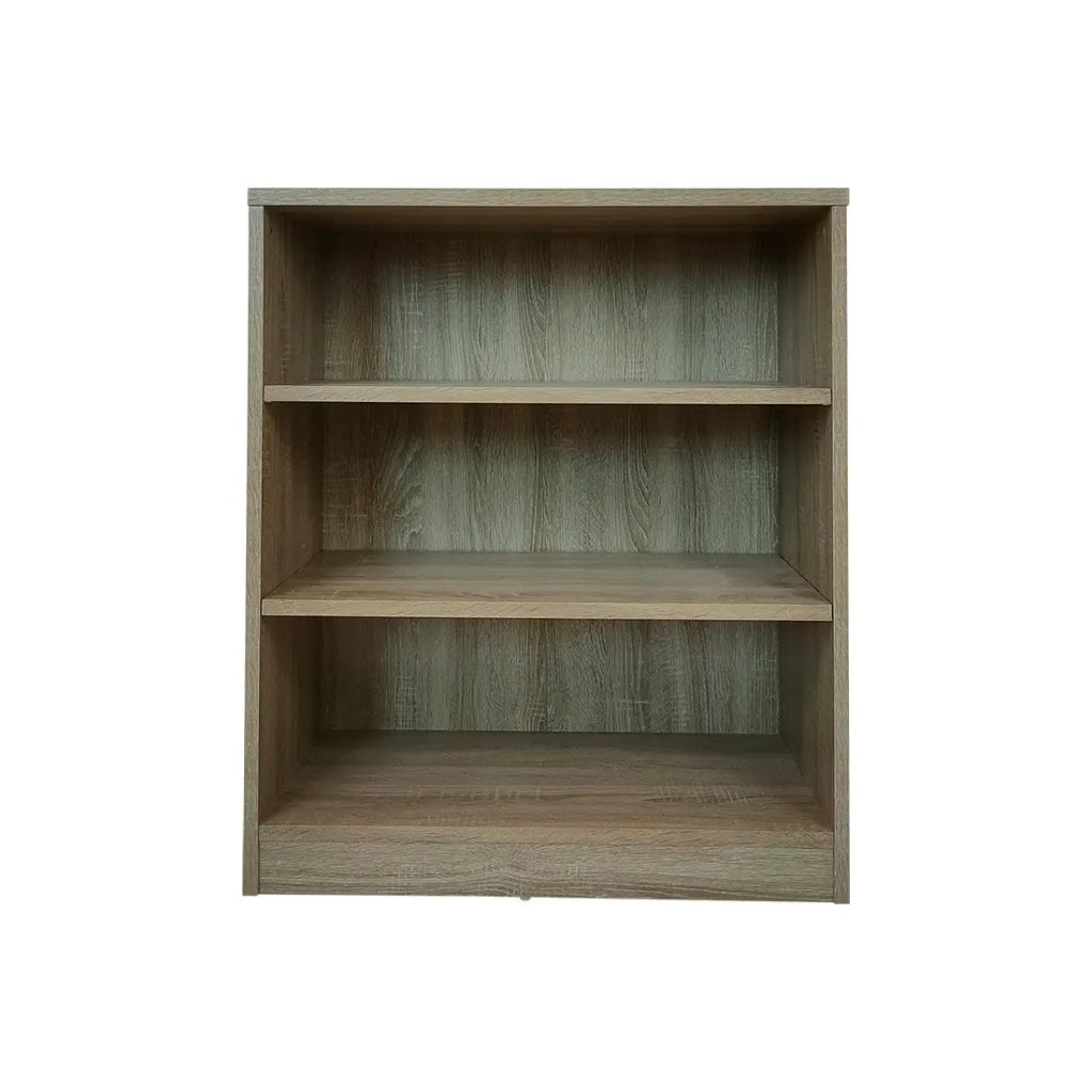 Libreria ampia design con 2 ripiani, colore rovere chiaro collezione TOLLY