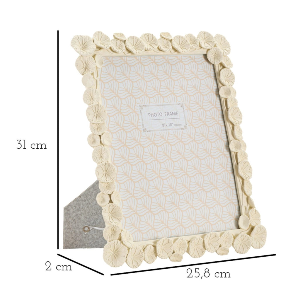 Portafoto Olistic 31, Beige, Poliresina, 25,8x2x31 cm