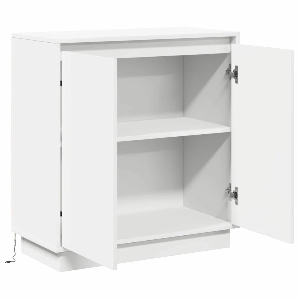 Credenza | Madia LED per Bianco 71 x 34,5 x 75 cm Legno multistrato