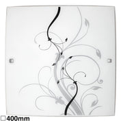Plafoniera quadrata 40cm vetro bianco 2xE27 Rabalux Elina