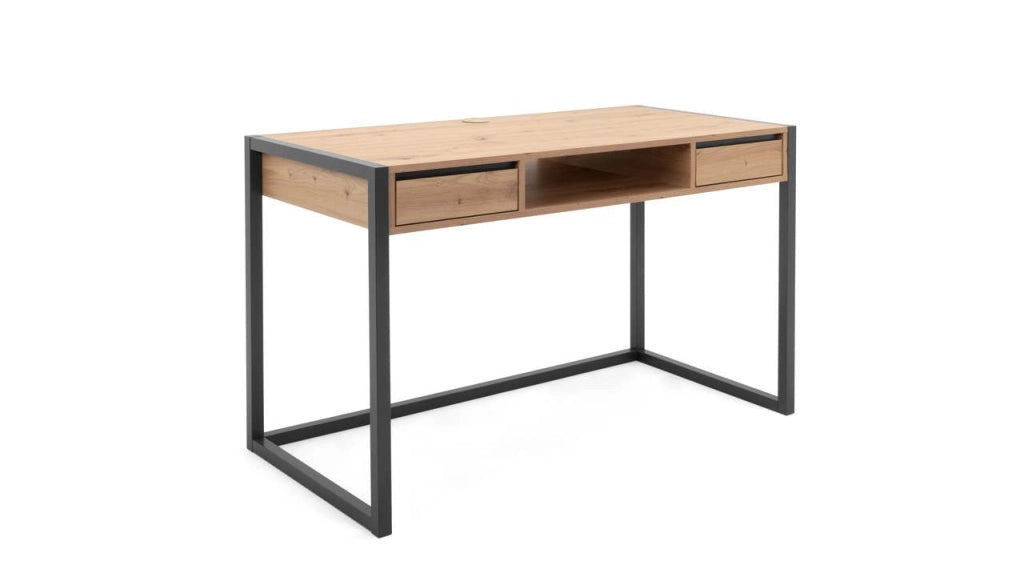 Scrivania 120x60x75 cm Denver 30 quercia antracite