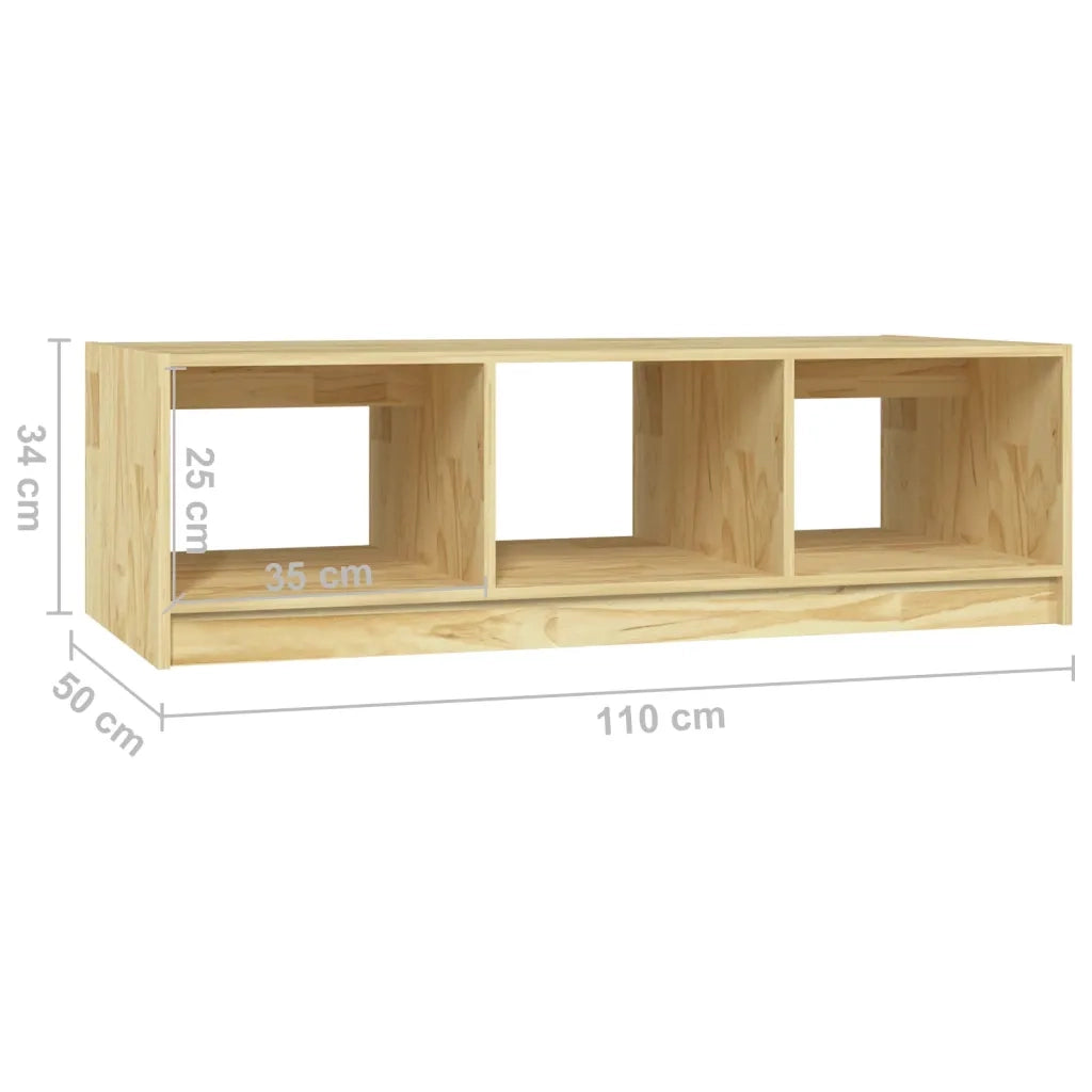 Tavolino da salotto | Tavolino da caff¨¨ | Tavolino da Soggiorno 110x50x34 cm Legno Massello di Pino
