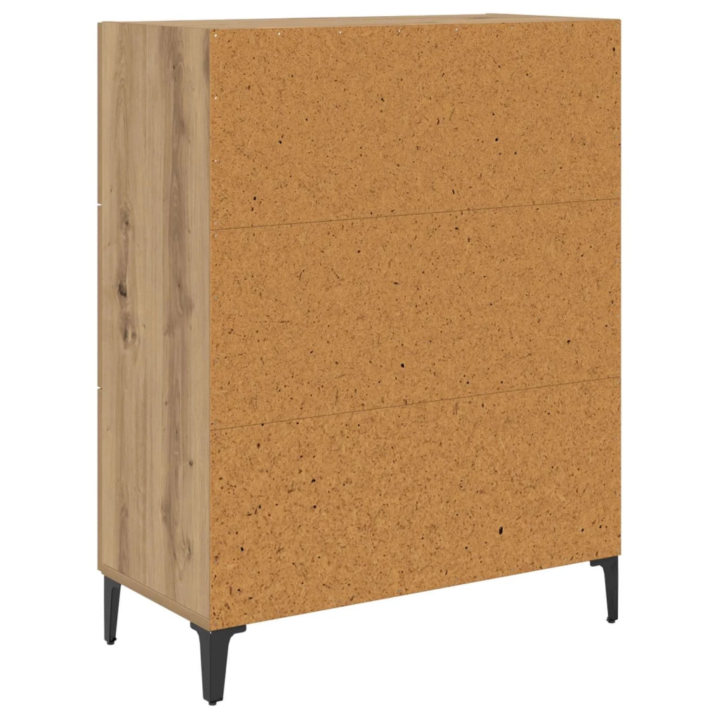 Credenza con cassetto Rovere artigianale 69,5 x 34 x 90 cm