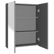 Armadietto a Specchio per Bagno | Armadio da bagno 60x15x75 cm MDF Antracite