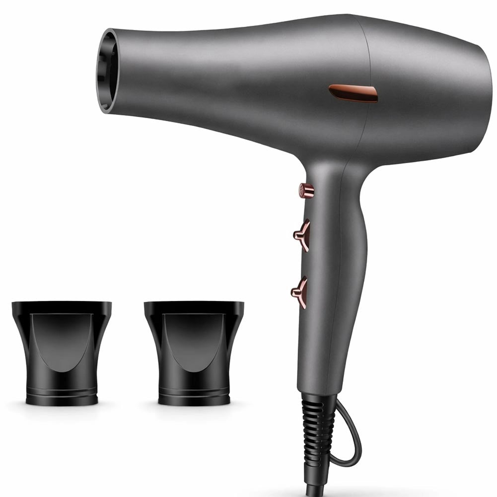Asciugacapelli Professionale Ergonomico 2 Beccucci Styling Asciugatura Rapida Grigio