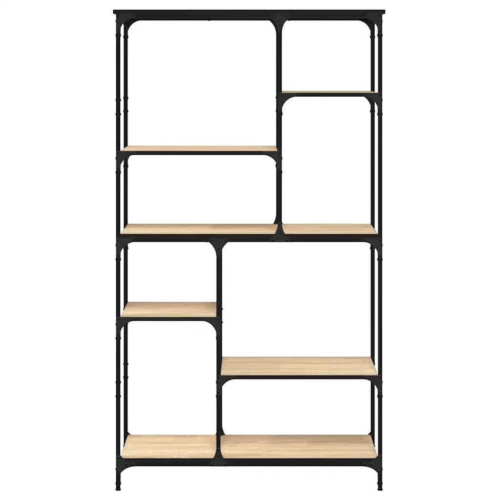 Libreria Rovere Sonoma 99x35,5x176 cm Legno Multistrato Acciaio 835410
