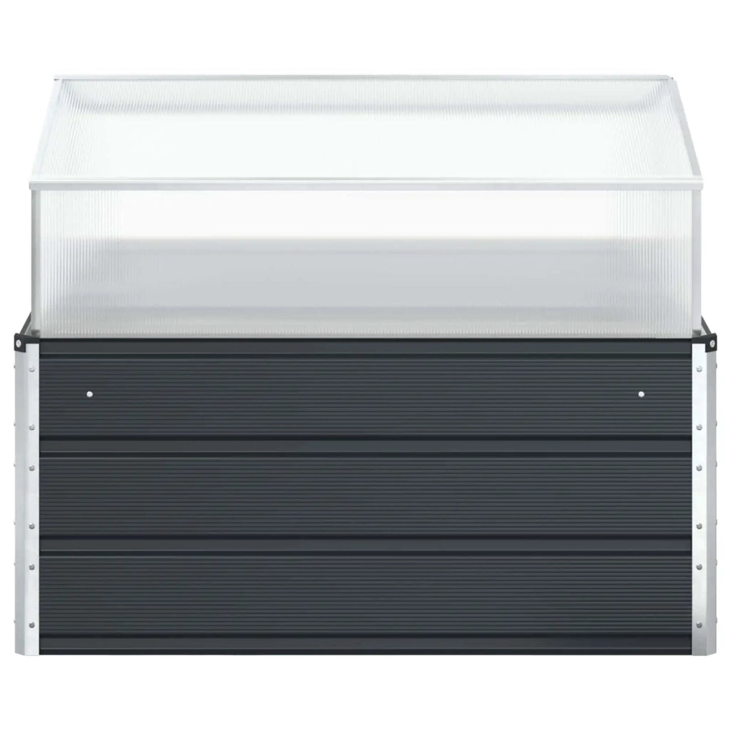 Fioriera Antracite 100 x 100 x 77 cm Acciaio zincato