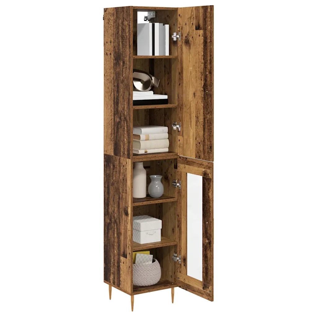 Credenza 2 pcs Legno vecchio Legno multistrato