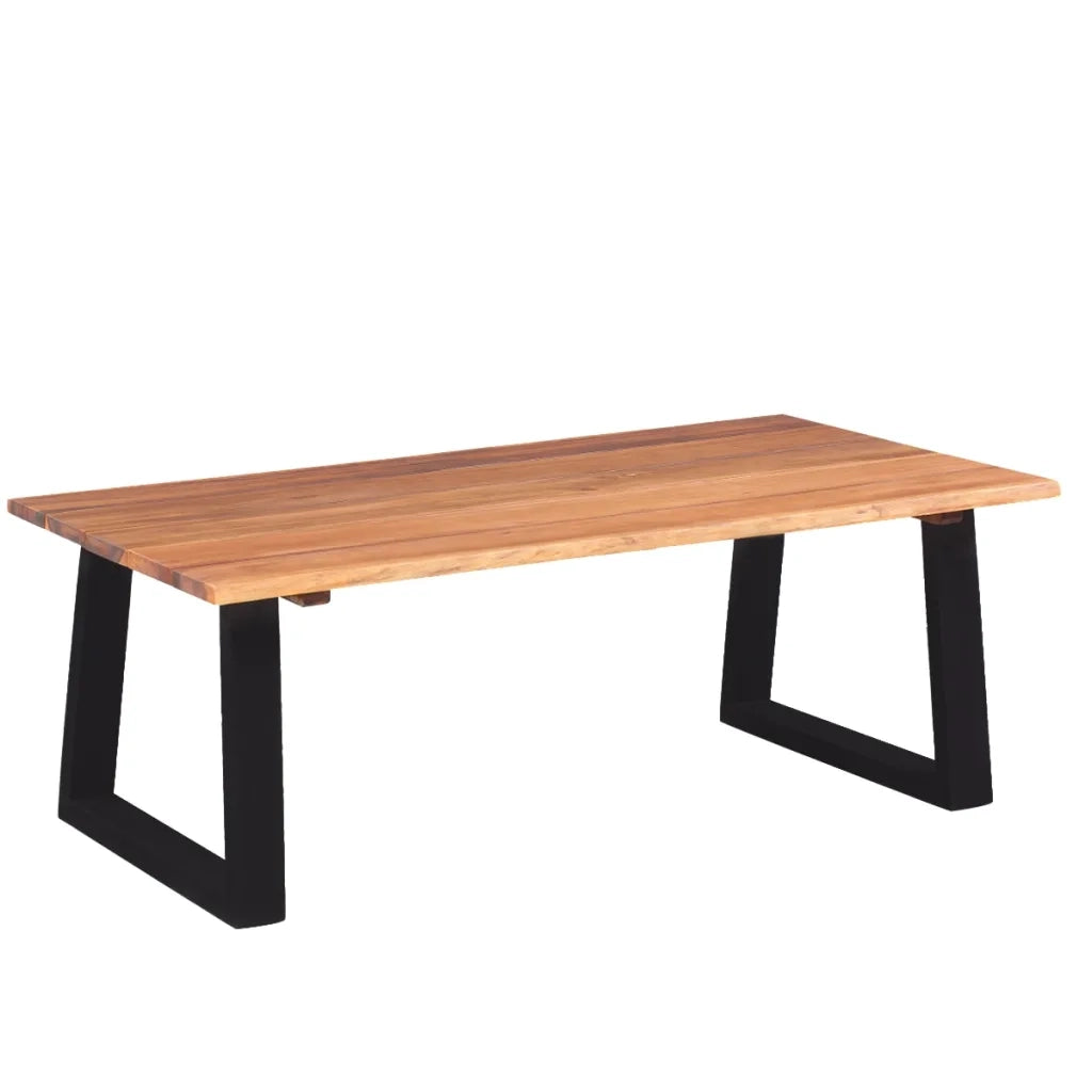 Tavolino da CaffÃ¨ in Legno Massello di Acacia 110x60x40 cm cod mxl 20680