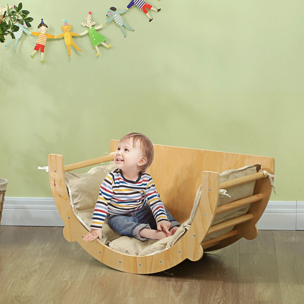 Giostra per Bambini con Scivolo, Altalena e Dondolo ¨C zephmum ¨C Verde