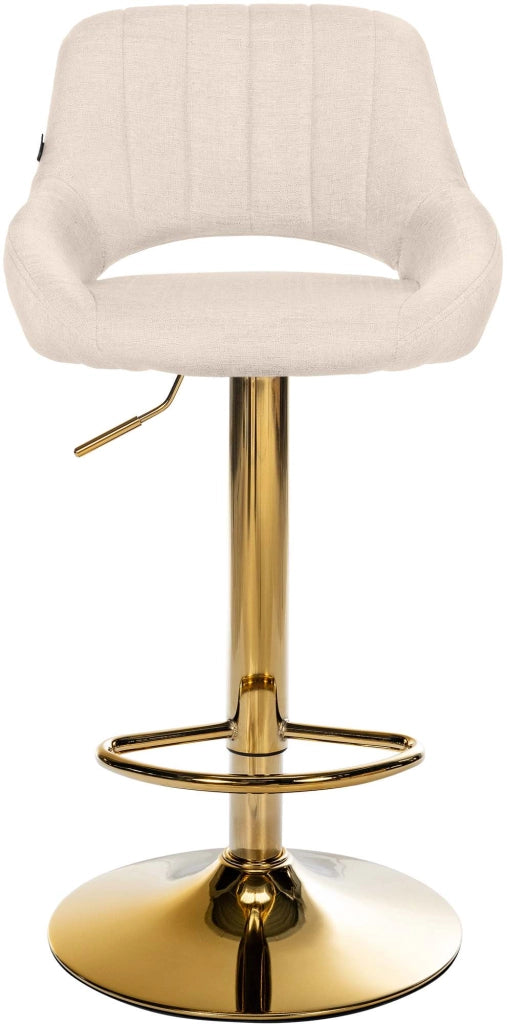 Sgabello da bar tessuto Milet oro 6